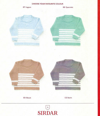 Baby Cardigan & Jersey, 5300 Sirdar - Knitting Pattern