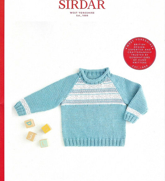 Baby Jersey, 5385 Sirdar - Knitting Pattern