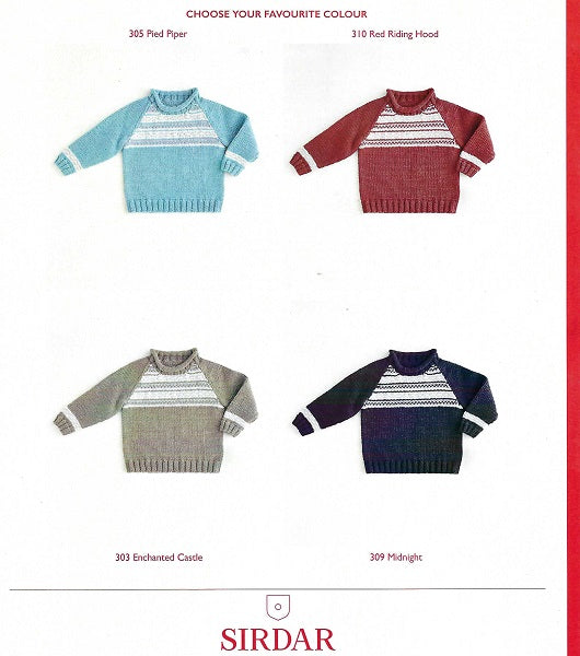 Baby Jersey, 5385 Sirdar - Knitting Pattern