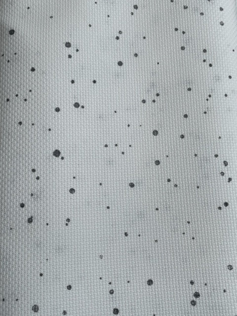 Aida - 14 Count - Splash - White / Grey Dots