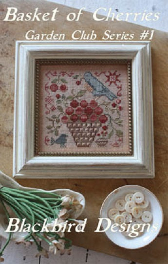 Basket of Cherries - Blackbird Designs