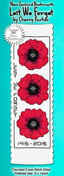 Bookmark Kit - Lest We Forget, Poppies