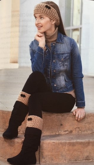 Boot Cuffs & Ear Warmers - Crochet Pattern Book