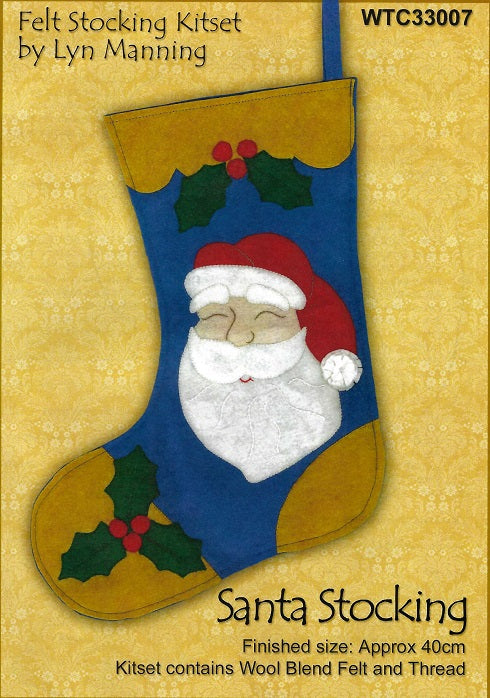 Felt Christmas Stocking Kit - Santa