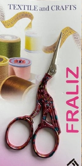 Fraliz - Pink Floral Stork Scissors
