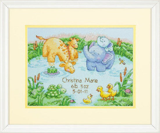 Little Pond Birth Record - Cross Stitch Kit