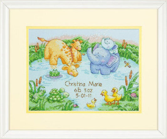 Little Pond Birth Record - Cross Stitch Kit