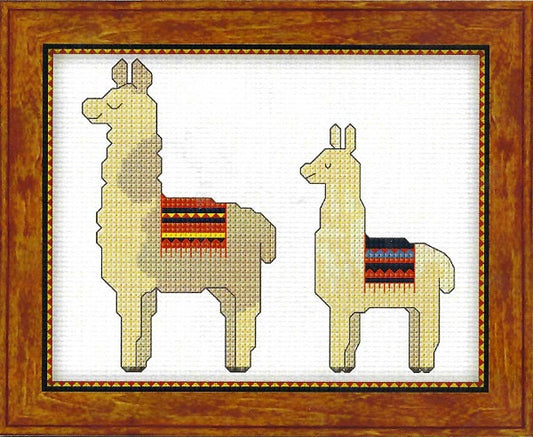 Llama Mother & Baby - Cross Stitch Kit