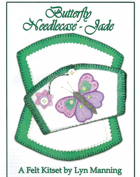 Felt Needlecase Kit - Butterfly, Jade