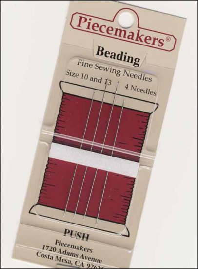 Beading Needles, Piecemakers - Size 10/13