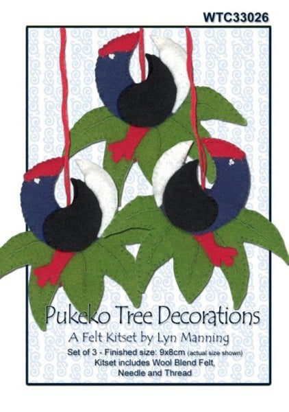 Felt Pukeko Tree Decorations Kit