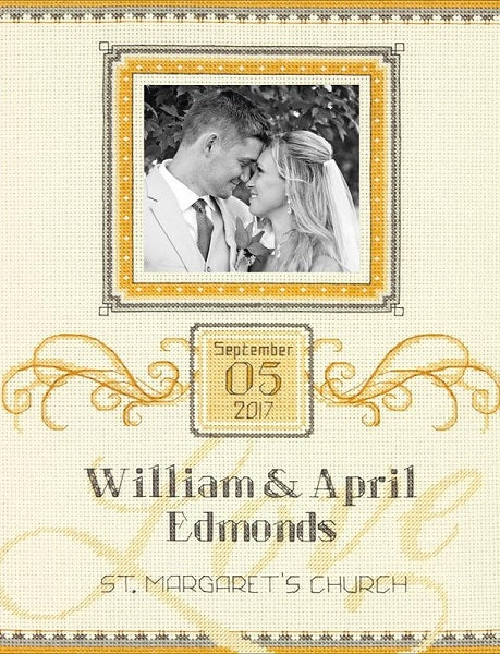 Elegant Flourish Wedding Record